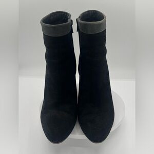Barneys New York Black and Gray Ankle Boots